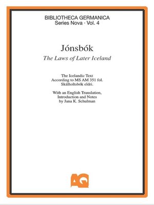 cover image of Jónsbók